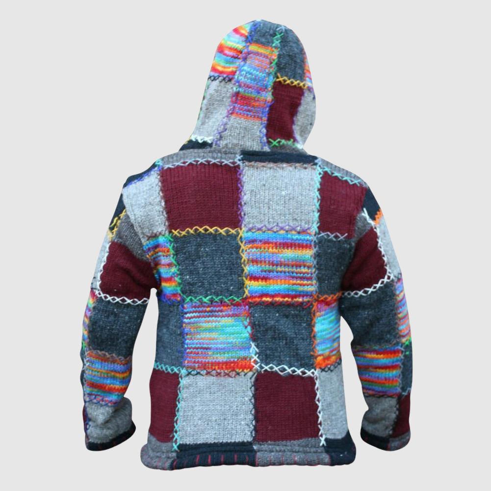 Heren Hoodie Wolmix | Relaxed Fit Boho Stijl 3