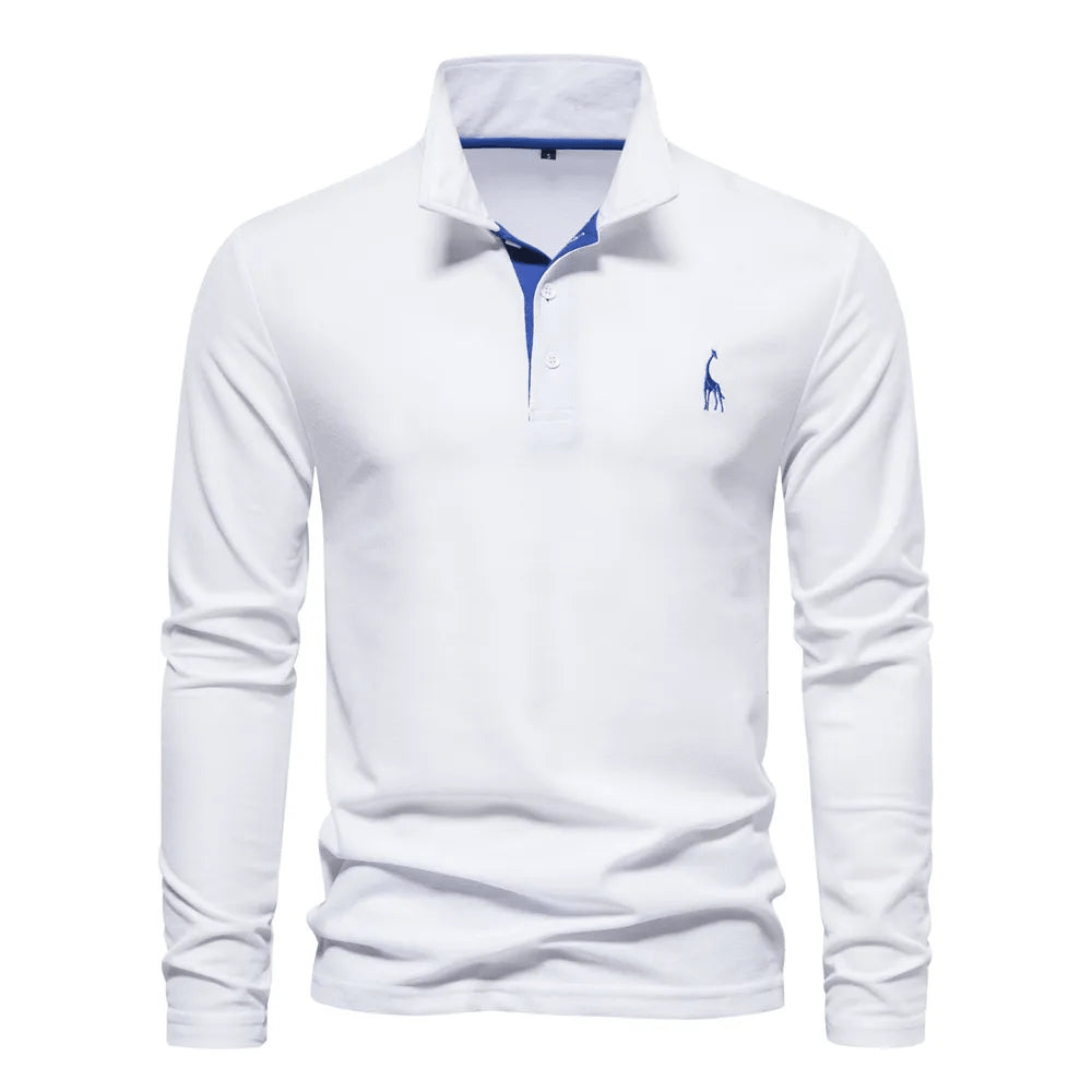 Heren Polo Shirt Met Lange Mouwen | Simran 1