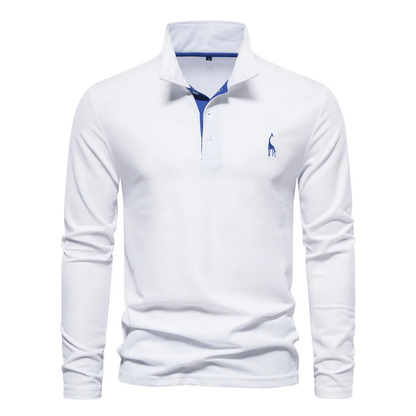 Heren Polo Shirt Met Lange Mouwen | Simran 1