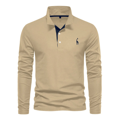 Heren Polo Shirt Met Lange Mouwen | Simran 2