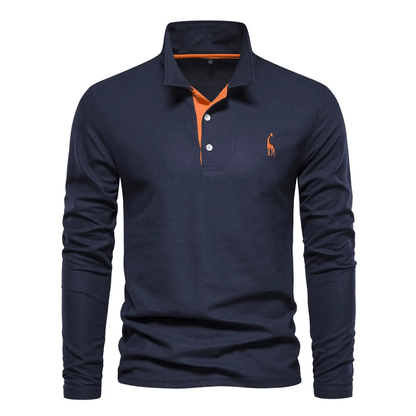 Heren Polo Shirt Met Lange Mouwen | Simran 5