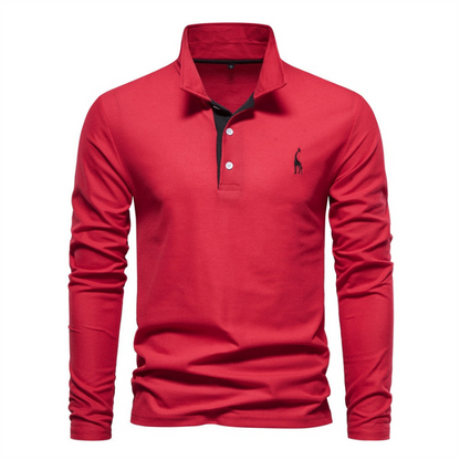 Heren Polo Shirt Met Lange Mouwen | Simran 7