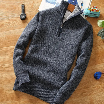 Heren Trui | Gebreide Half-Zip Kraag 1