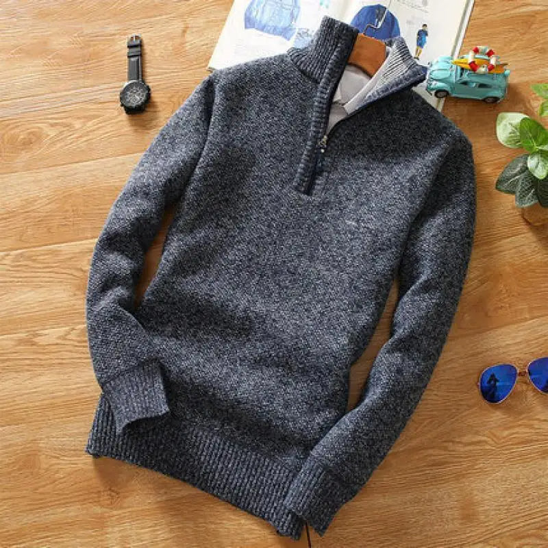 Heren Trui | Gebreide Half-Zip Kraag 4