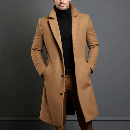 Heren Winterjas | Slanke Fit Lange Jas 1