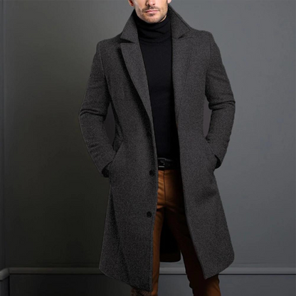 Heren Winterjas | Slanke Fit Lange Jas 2