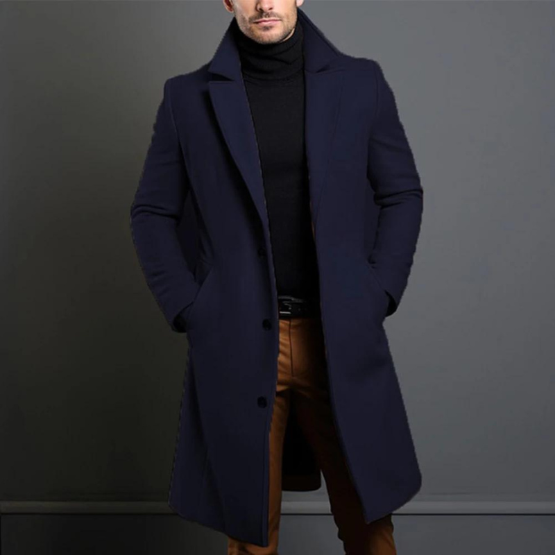 Heren Winterjas | Slanke Fit Lange Jas 3