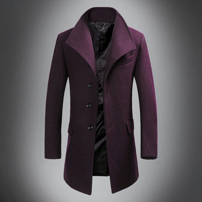 Heren Wol Overjas | Slim Fit Enkelsluiting met Reverskraag 2