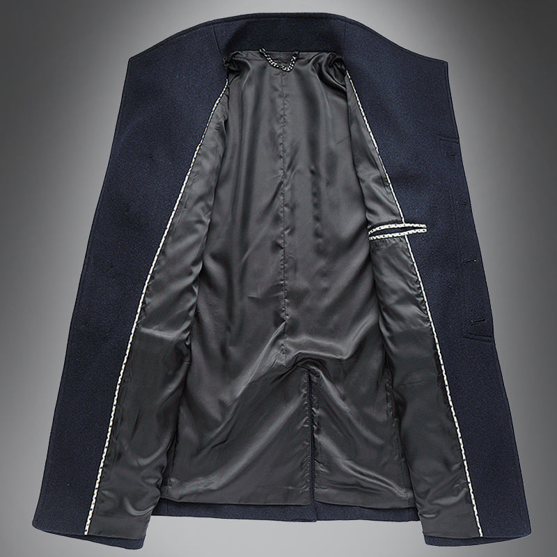Heren Wol Overjas | Slim Fit Enkelsluiting met Reverskraag 3