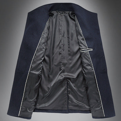 Heren Wol Overjas | Slim Fit Enkelsluiting met Reverskraag 3