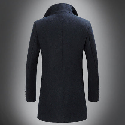 Heren Wol Overjas | Slim Fit Enkelsluiting met Reverskraag 4