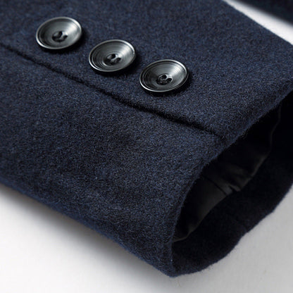 Heren Wol Overjas | Slim Fit Enkelsluiting met Reverskraag 5