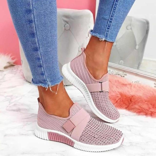 Variant image for Dames Comfortabele Slip-On Sneakers met Klittenband en Ademend Ontwerp | Casual Schoenen voor Dagelijks Gebruik-28