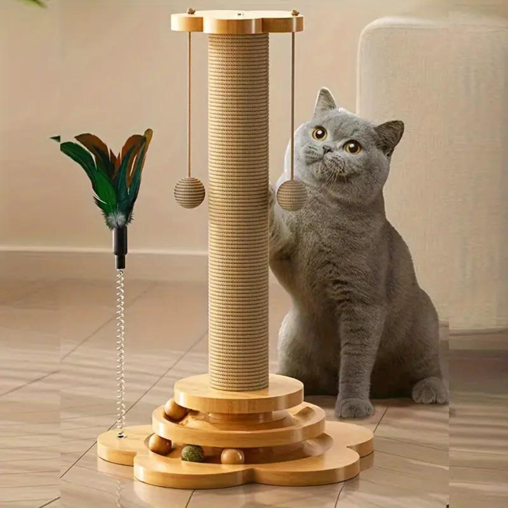 Houten Krabpaal Kat | Speelplek en Meubelbescherming 2