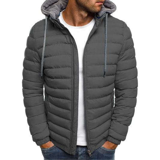 Katoenen Winterjas met Afneembare Hoed | Unisex Casual 0