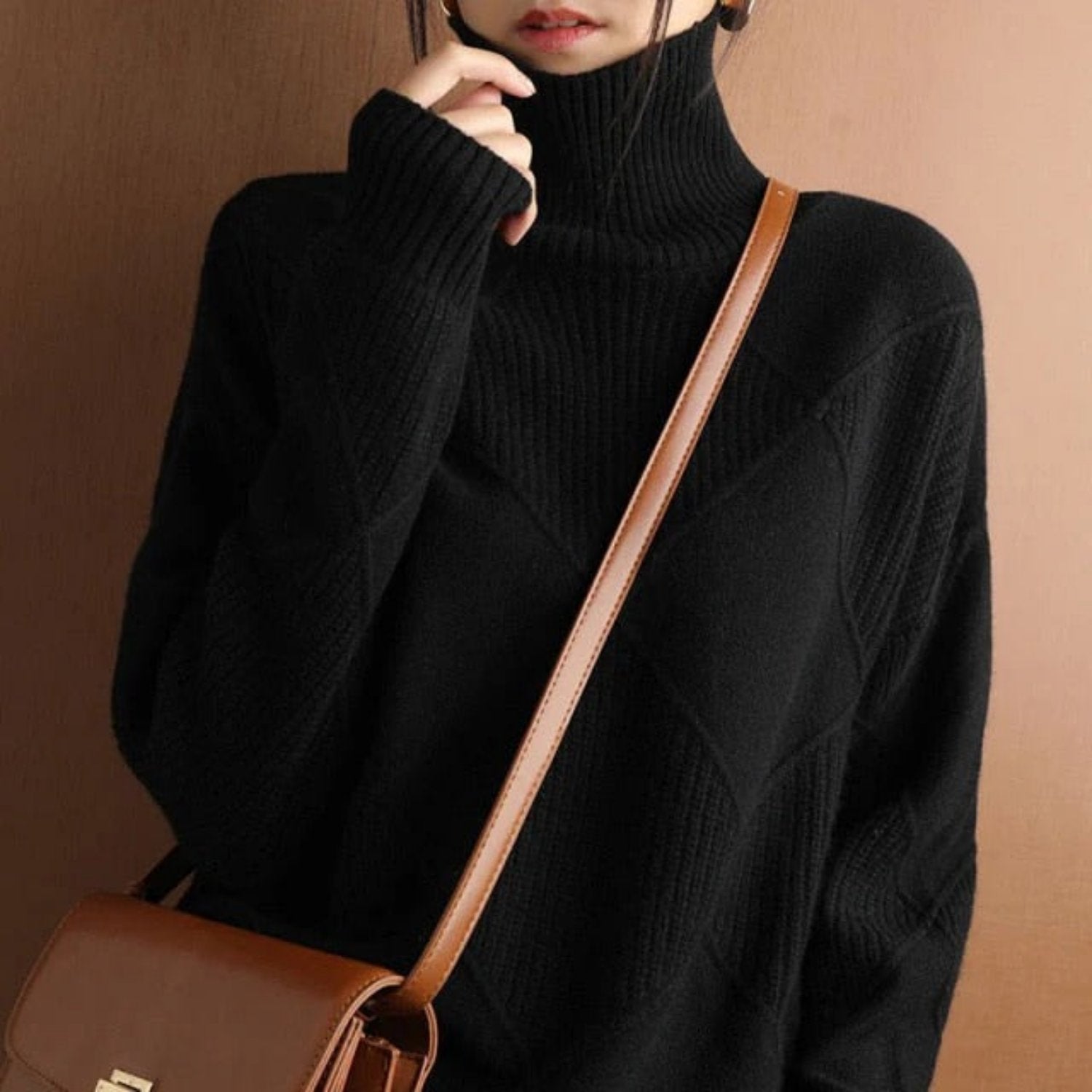 Klassieke Dames Coltrui | Katoenen Herfst/Winter Trui 5