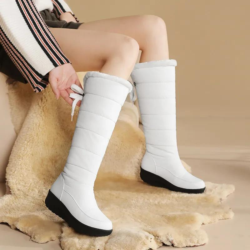 Kniehoge Dames Winterlaarzen met Bontvoering | Warm en Comfortabel 2