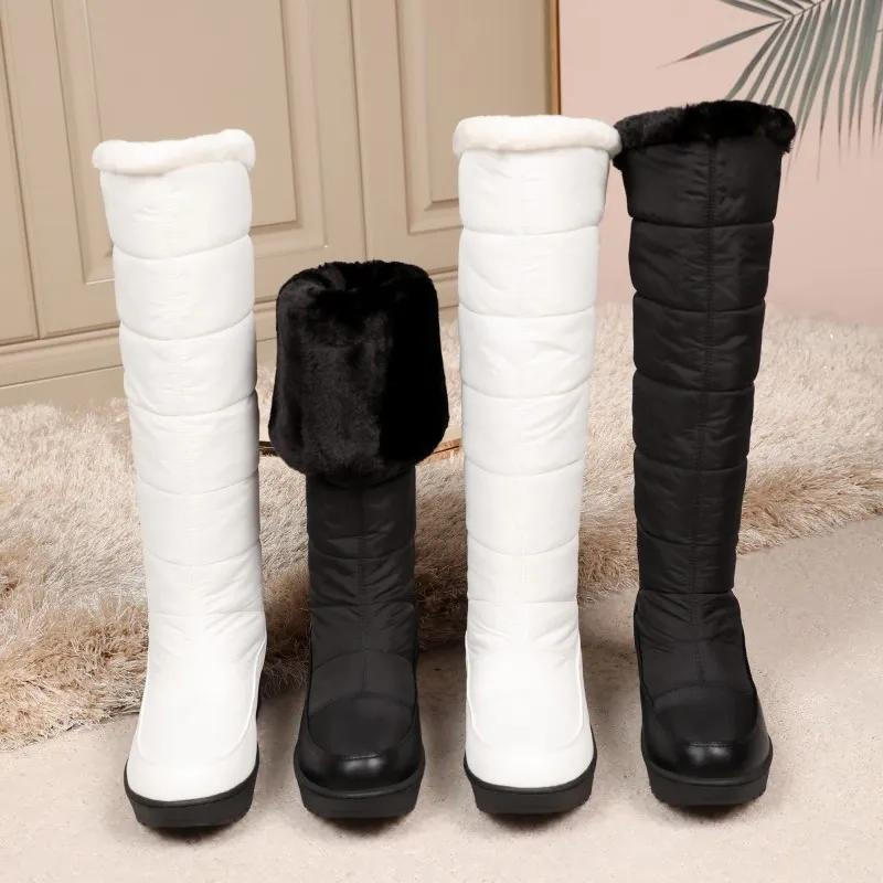 Kniehoge Dames Winterlaarzen met Bontvoering | Warm en Comfortabel 4