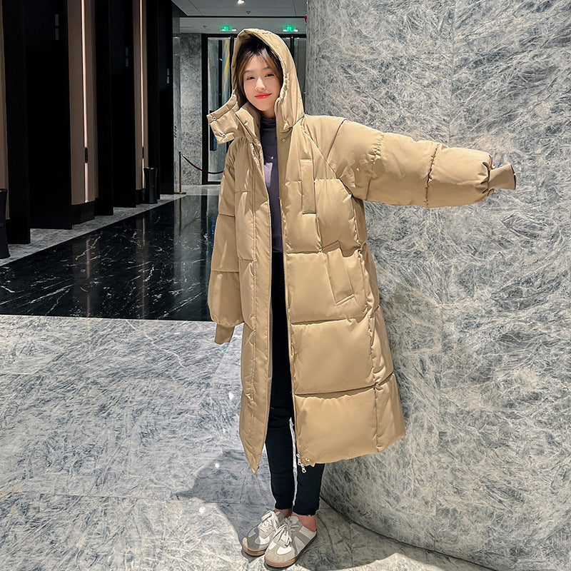 Lange Puffer Trenchcoat Dames | Gewatteerd met Capuchon 2