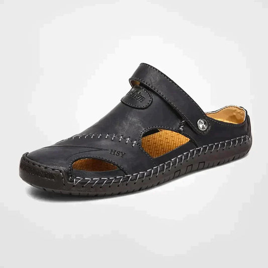 Luxe Buitenleren Sandalen voor Mannen | Verstelbare Riemen en Niet-Slip Rubberen Zool voor Comfort en Duurzaamheid-1