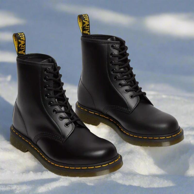 Leren Enkellaarzen Dames | Robuuste Veterboots 1