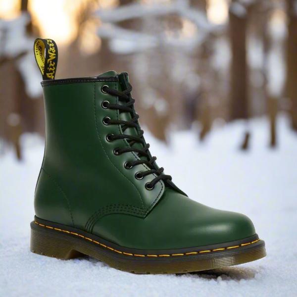 Leren Enkellaarzen Dames | Robuuste Veterboots 4