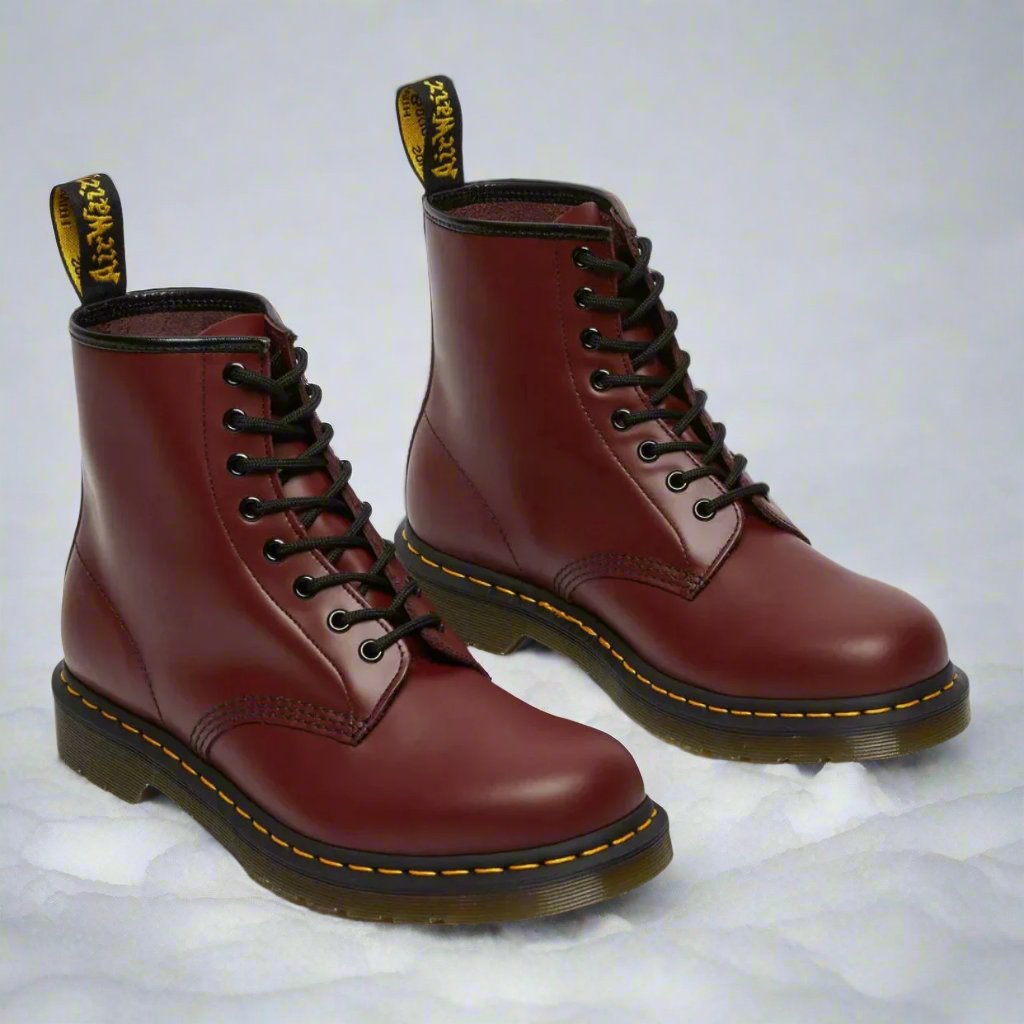 Leren Enkellaarzen Dames | Robuuste Veterboots 5