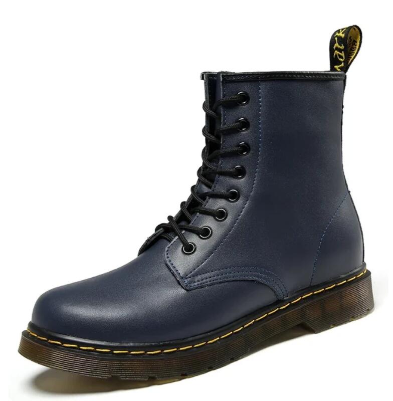 Leren Enkellaarzen Dames | Robuuste Veterboots 7