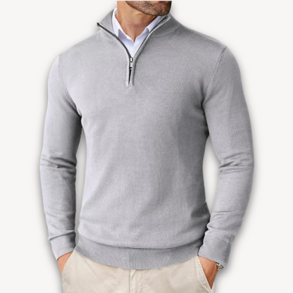 Lichtgewicht Katoenen Trui | Heren Quarter-Zip 6