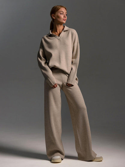 Lotus Knit Set | Broek en Trui Set voor Dames 0