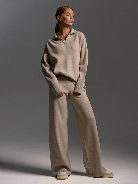 Lotus Knit Set | Broek en Trui Set voor Dames 0