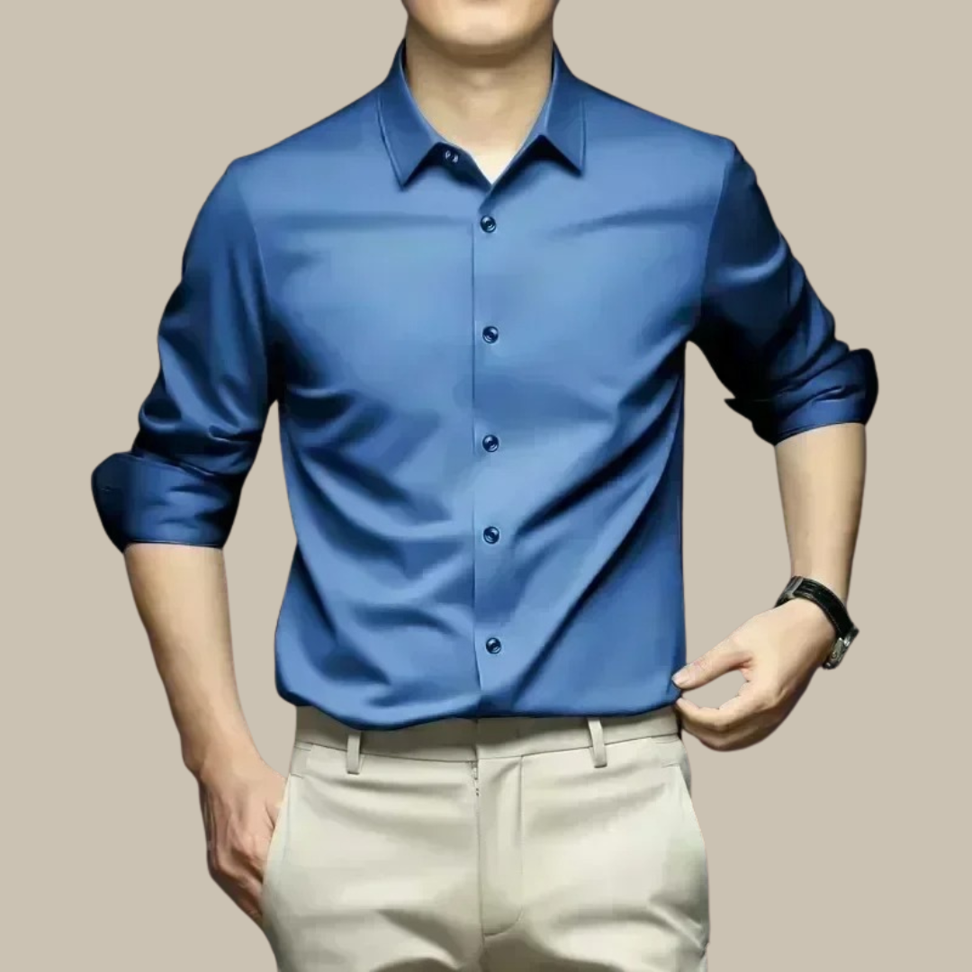 Luxe Zijde Shirt Heren | Elegante Casual Kleding 3