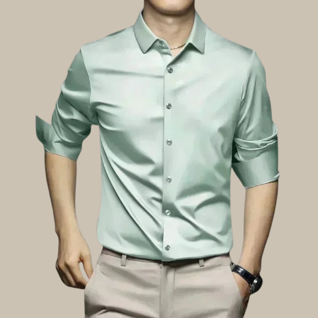 Luxe Zijde Shirt Heren | Elegante Casual Kleding 6