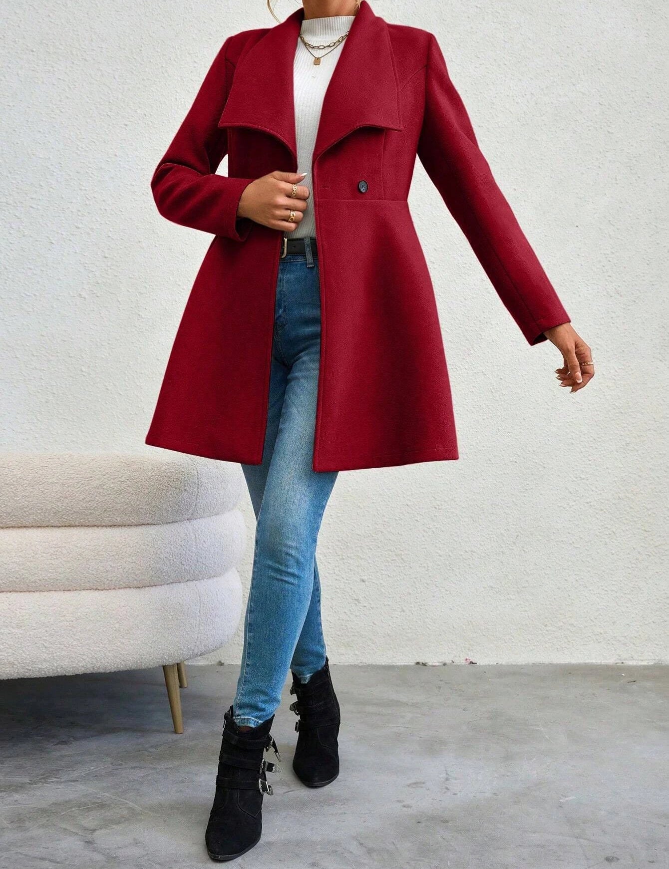 Mia Muse | Dames Winterjas met Lange Mouwen 4