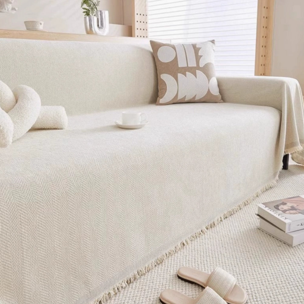 Minimalist Sofahoes | Waterdichte Chenille Hoes voor Banken 5