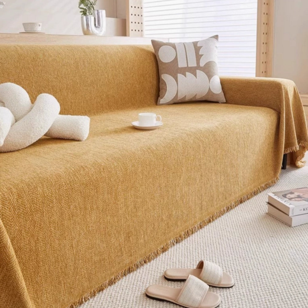 Minimalist Sofahoes | Waterdichte Chenille Hoes voor Banken 6