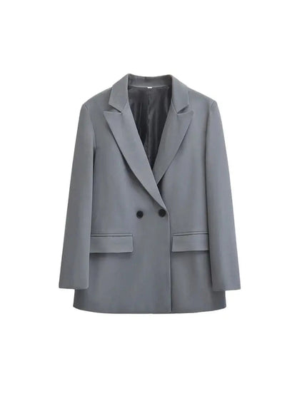 Minimalistische Dames Blazer | Gestructureerd Met Dubbele Knoopsluiting 2