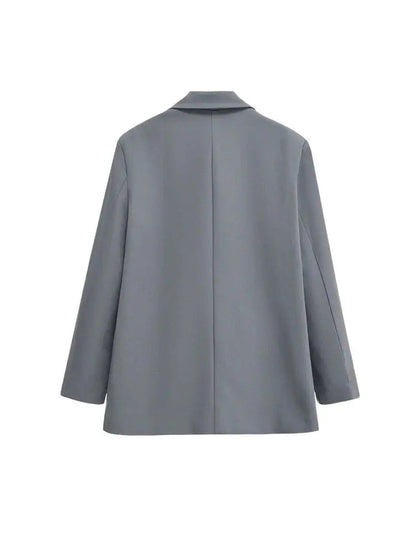 Minimalistische Dames Blazer | Gestructureerd Met Dubbele Knoopsluiting 3