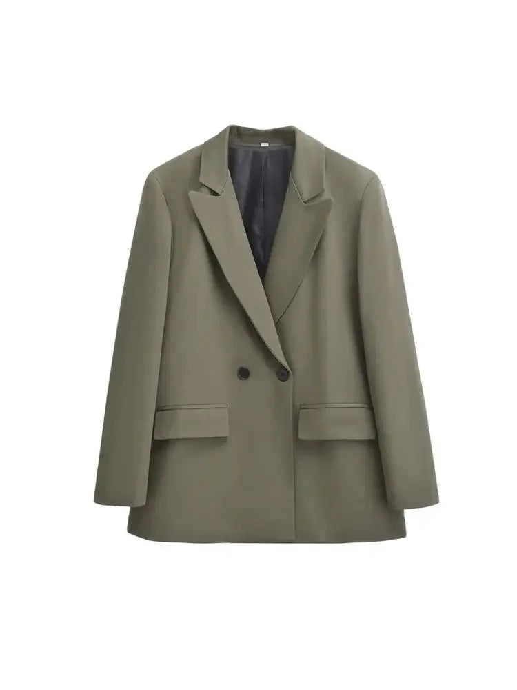Minimalistische Dames Blazer | Gestructureerd Met Dubbele Knoopsluiting 5