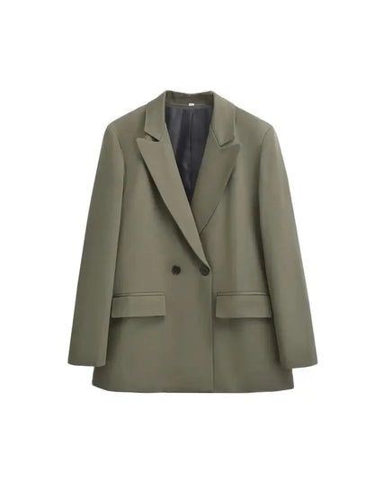 Minimalistische Dames Blazer | Gestructureerd Met Dubbele Knoopsluiting 5