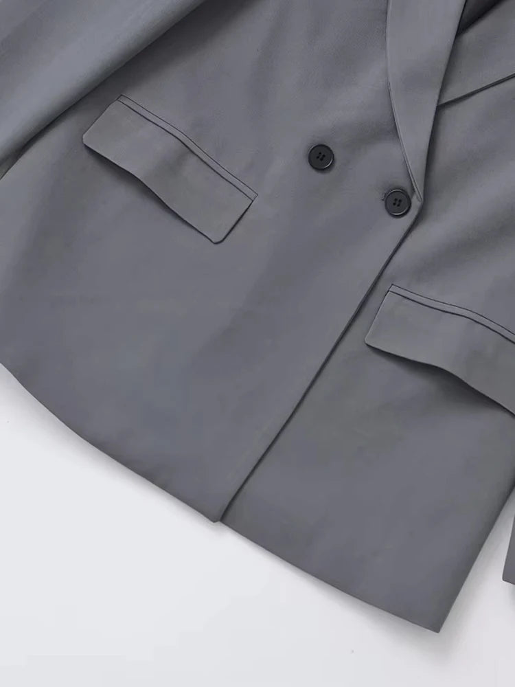 Minimalistische Dames Blazer | Gestructureerd Met Dubbele Knoopsluiting 6