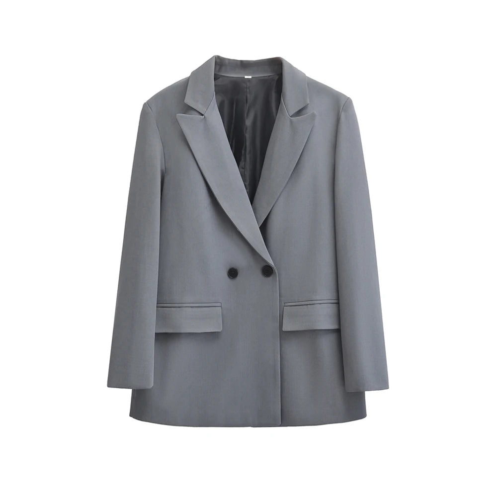 Minimalistische Dames Blazer | Gestructureerd Met Dubbele Knoopsluiting 7