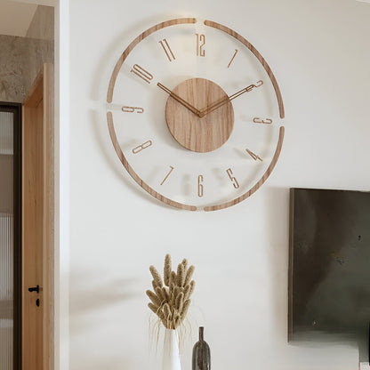 Moderne Houten Wandklok | Stijlvolle Muurdecoratie 4