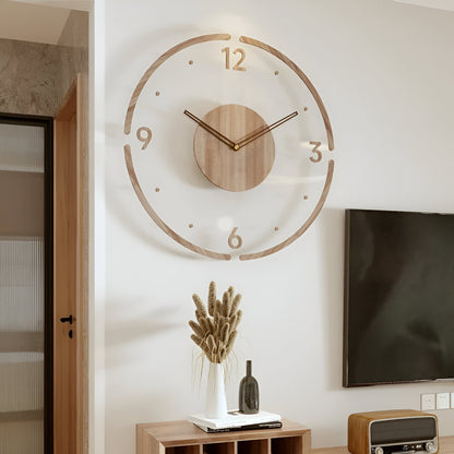 Moderne Houten Wandklok | Stijlvolle Muurdecoratie 5
