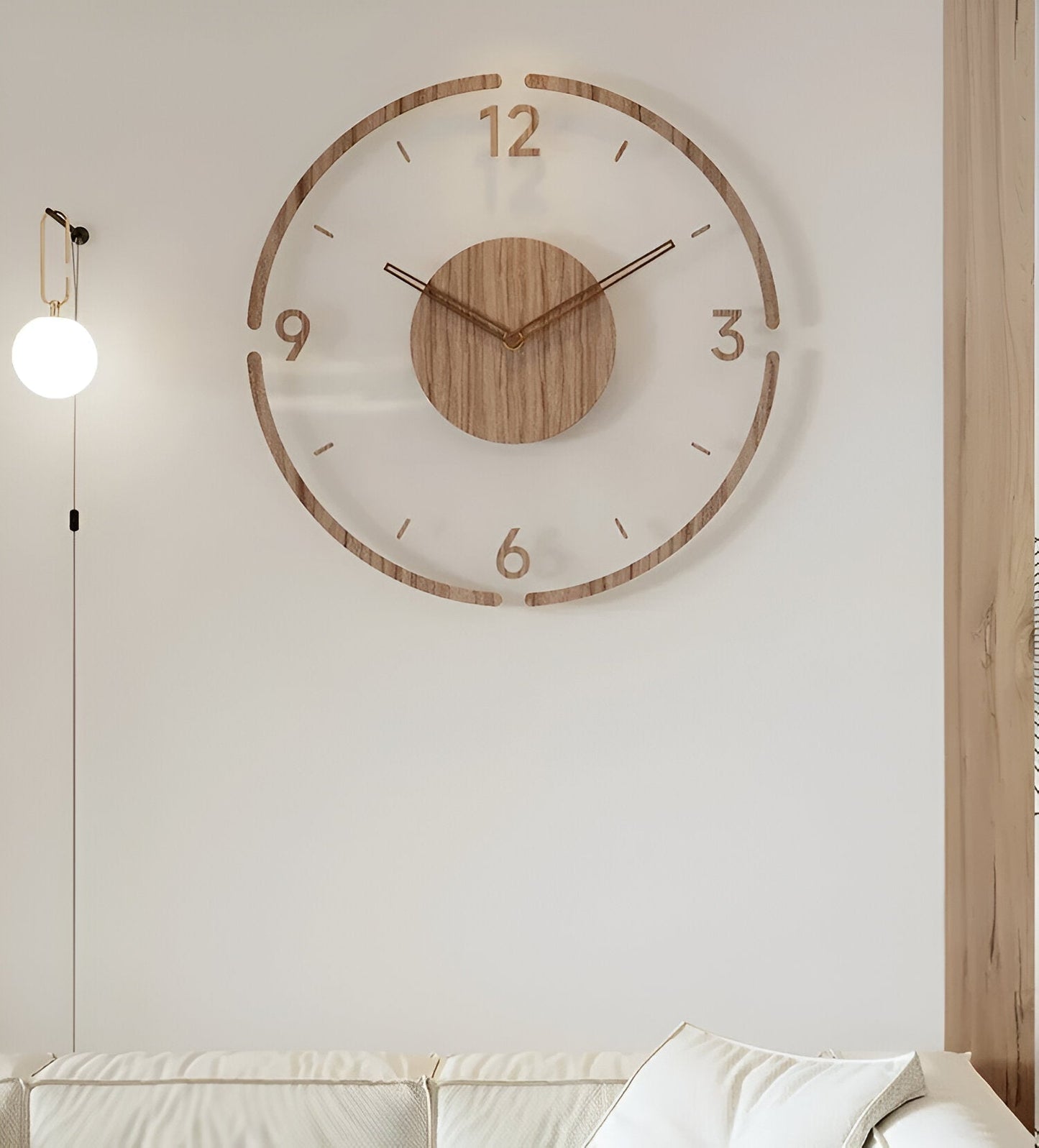 Moderne Houten Wandklok | Stijlvolle Muurdecoratie 6