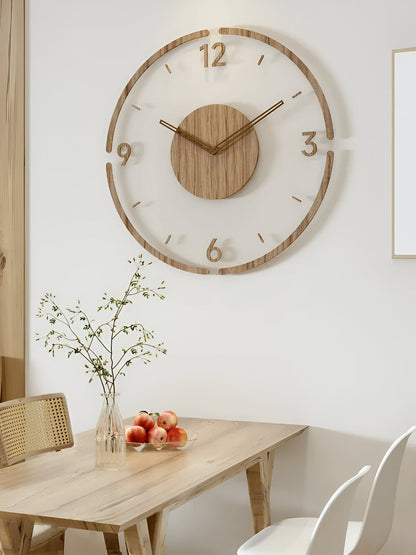 Moderne Houten Wandklok | Stijlvolle Muurdecoratie 8