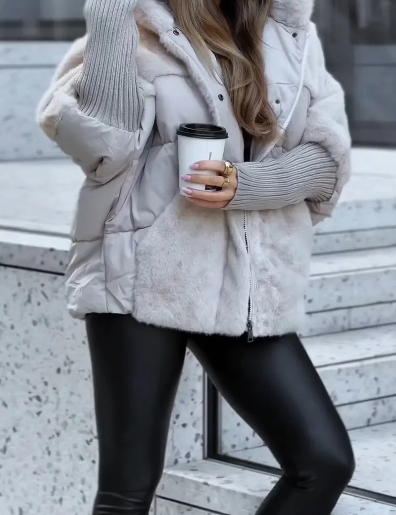 Multicolor Winterjas Dames | Warme Lange Winterjas 1