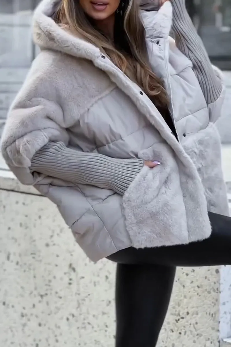Multicolor Winterjas Dames | Warme Lange Winterjas 2