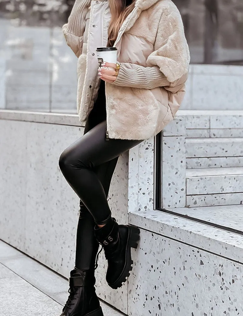 Multicolor Winterjas Dames | Warme Lange Winterjas 6