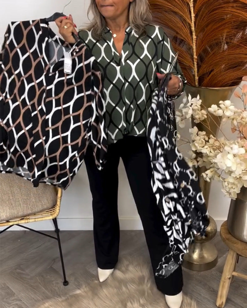 Noor | Blouse met Grafische Print 7